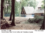 Hergerichteter Platz für Aufbau Franziskus-Kapelle 1988